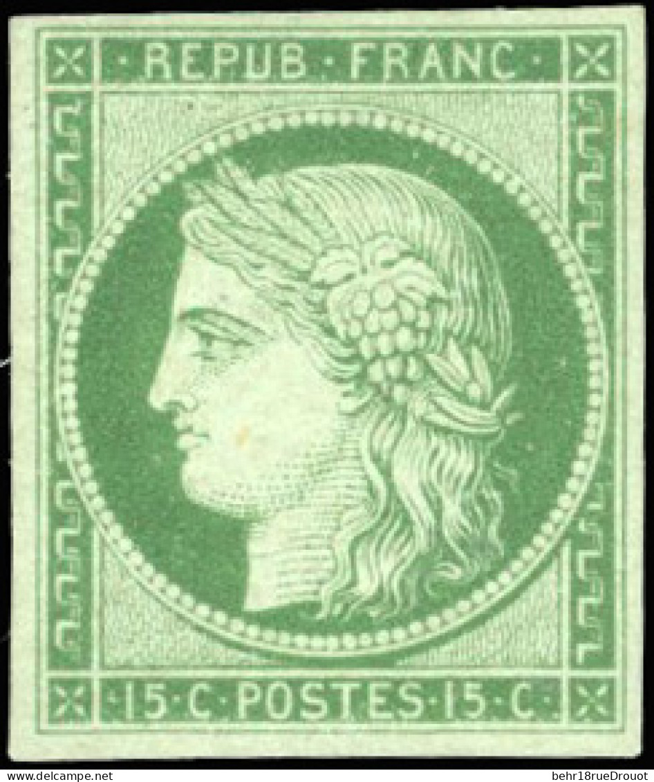 (*) 2 - 15c. Vert. SUP. - 1849-1850 Ceres