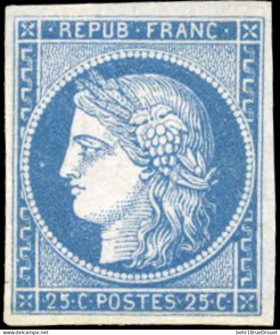 * 4f - 25c. Bleu Clair. SUP. - 1849-1850 Cérès