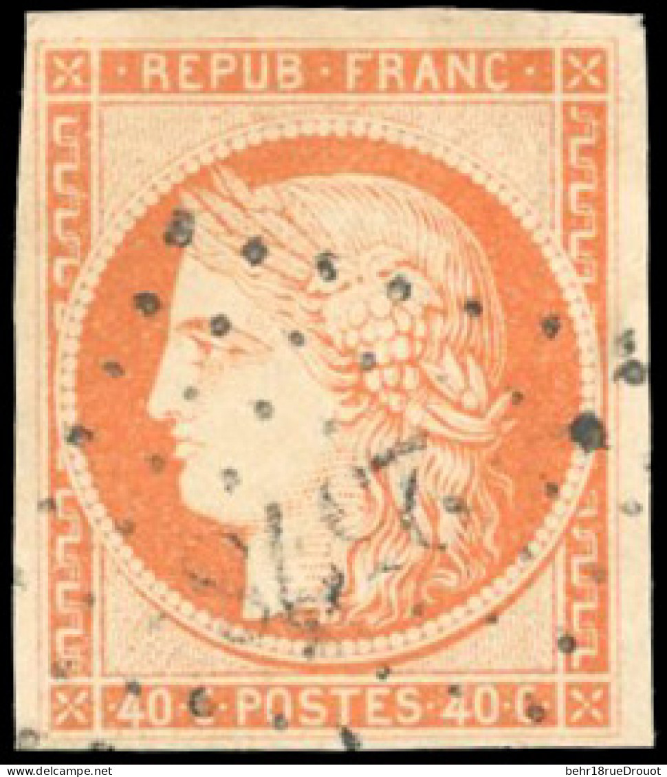 Obl. 5 - 40c. Orange. Obl. PC 2578. Belles Marges. SUP. - 1849-1850 Cérès