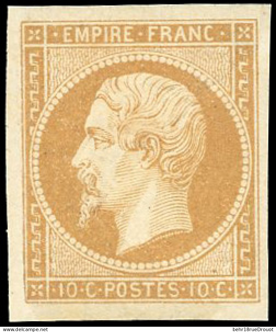 * 13A - 10c. Bistre. Points De Rouille. B. - 1853-1860 Napoléon III.