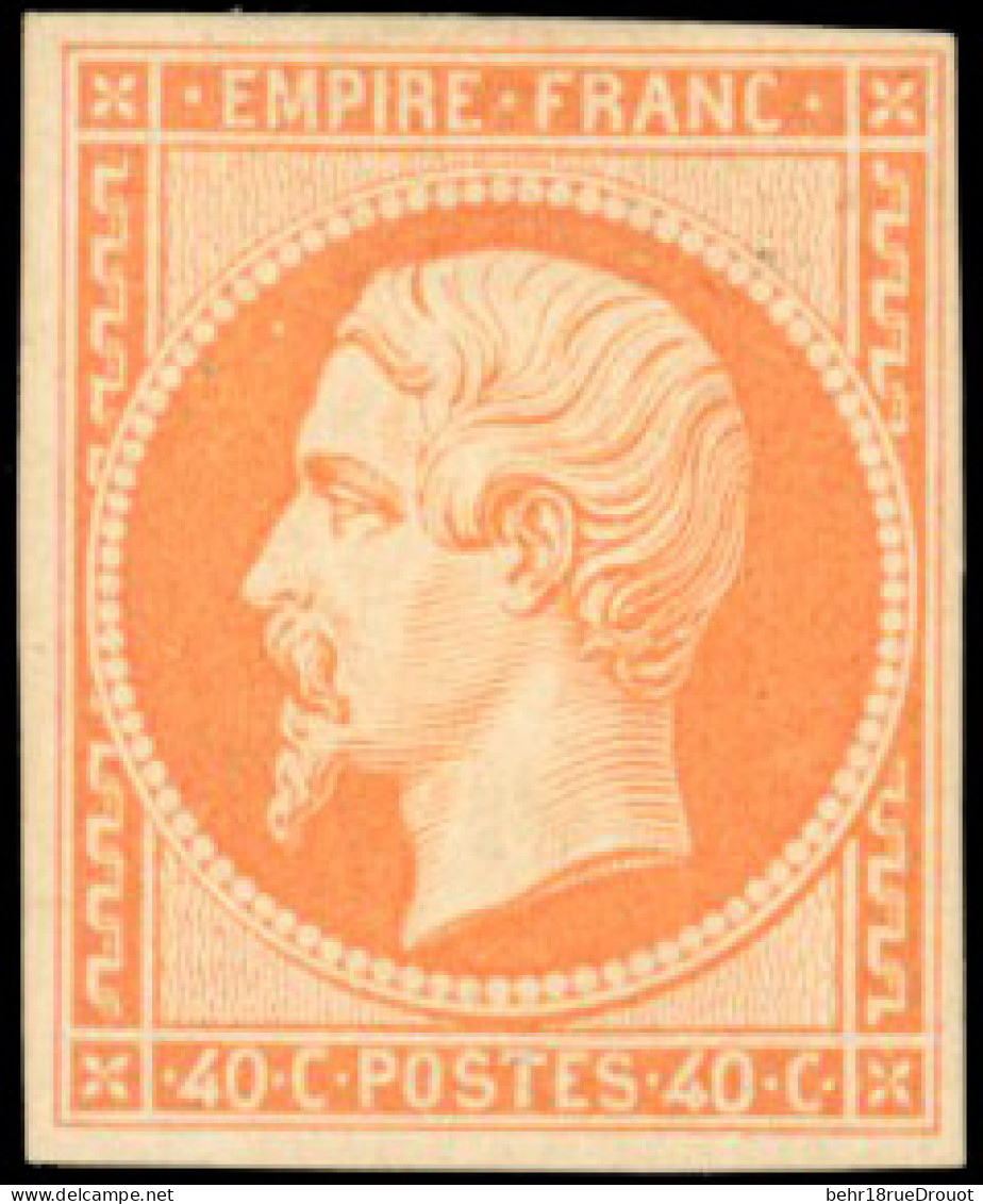 * 16a - 40c. Orange Vif. Trace Infime De Charnière. SUP. - 1853-1860 Napoleon III