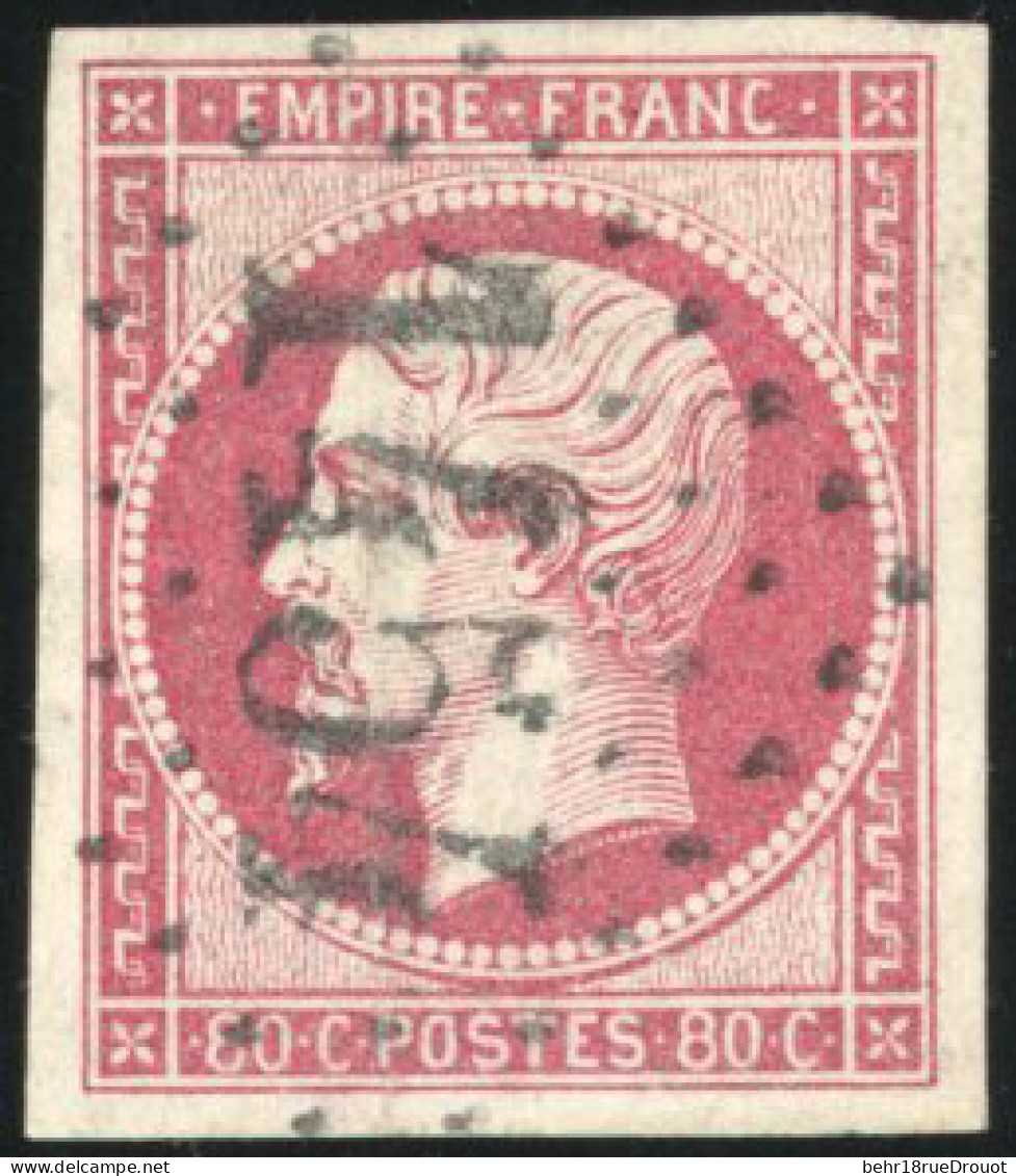 Obl. 16+17+17A - Petit Ensemble De 15 Pièces Obl. Dont 3 Paires. TB. - 1853-1860 Napoleon III