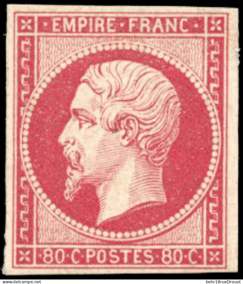 ** 17Be - 80c. Rose Foncé. TB. - 1853-1860 Napoléon III