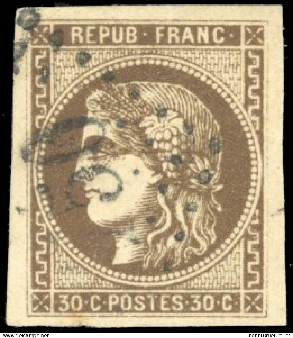 Obl. 47 - 30c. Brun. Obl. TB. - 1870 Emission De Bordeaux