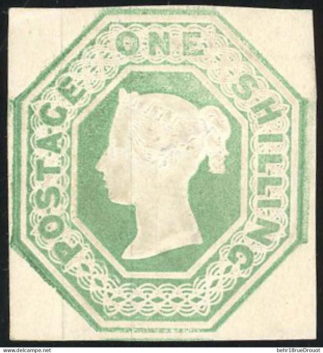 * SG#SPEH1/1 - 1847. 1/-. Pale Green. Die WW1. Embossed. Imperf. Unused With Large Part Original Gum Is Genuine. - Other & Unclassified