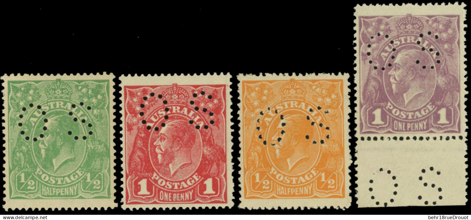 ** SG#O38/O42 - Official Stamps. Complet Set. 4 Valeurs. SUP. - Andere & Zonder Classificatie