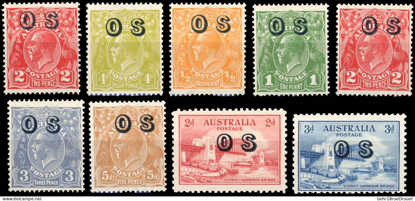 * SG#O125/O126 - Official Stamps. + O128/O132 + O134/O135. 9 Values. VF. - Autres & Non Classés