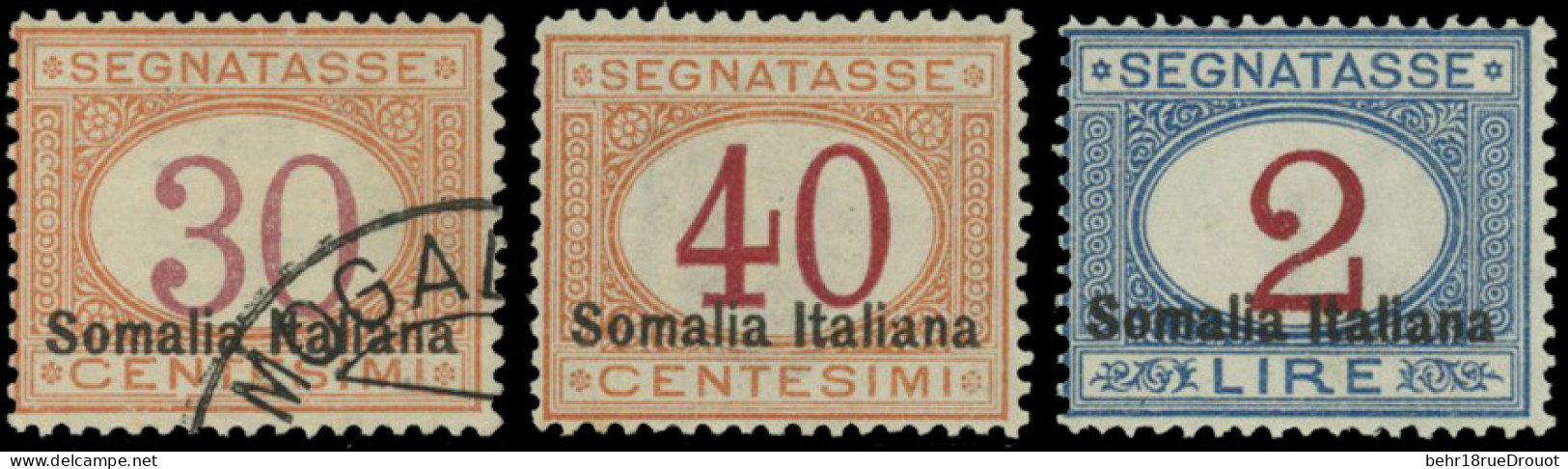 * 15II+16II - + 20II. 3 Valeurs. Surcharge En Bas Du Timbre. N°15 Obl. TB. - Somalia