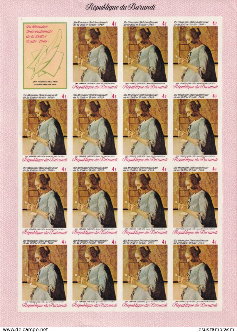 Burundi Nº 345sd Al 349sd SIN DENTAR En Hojas De 15 Series - Unused Stamps