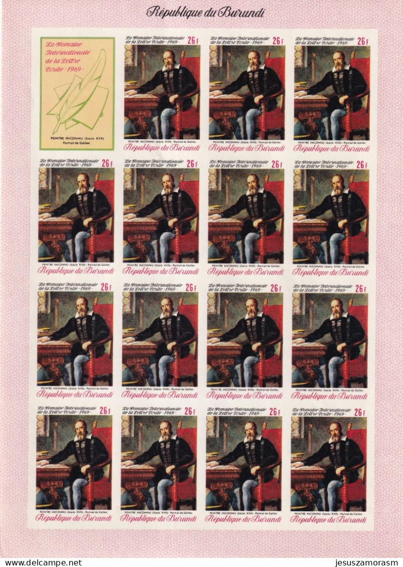 Burundi Nº 345sd Al 349sd SIN DENTAR En Hojas De 15 Series - Unused Stamps