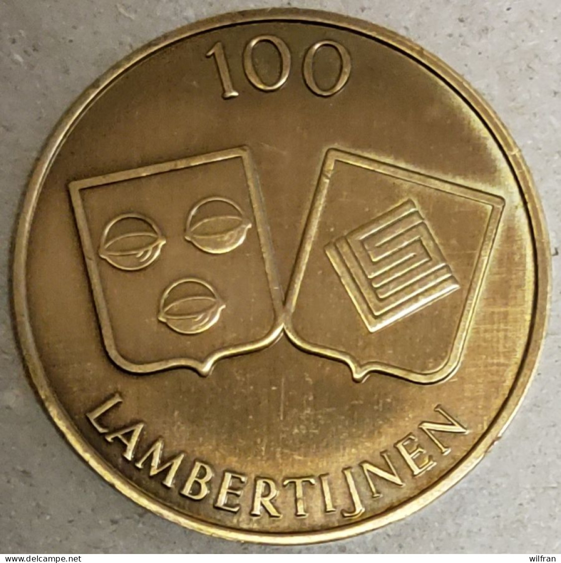 4373 Vz St-Lambertus Ekeren 1908-1983 - Kz 100 Lambertijnen - Gemeentepenningen