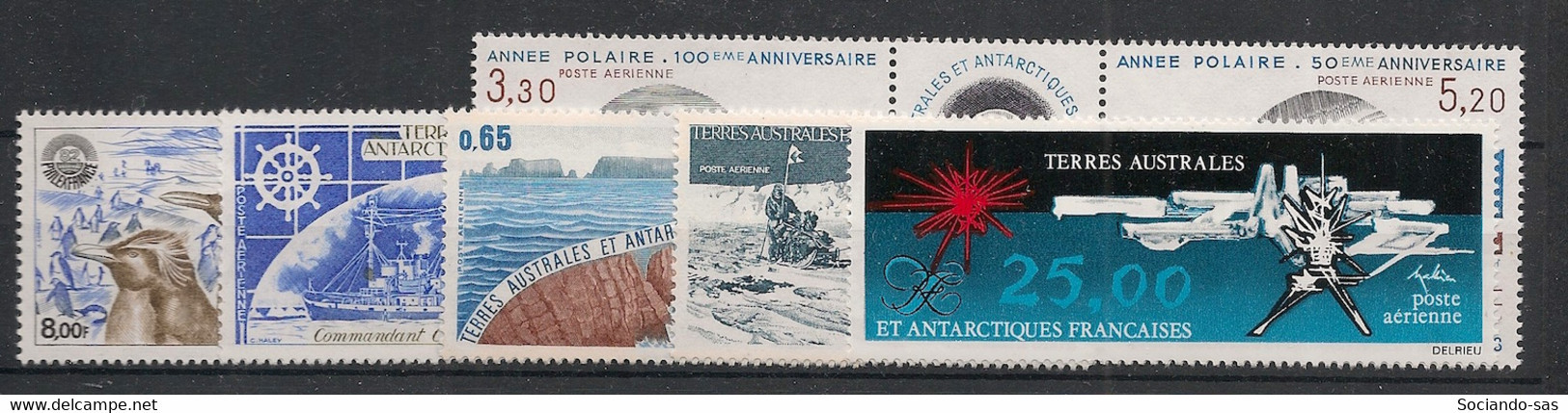 TAAF - Poste Aérienne PA - Année Complète 1982 - N°Yv. 71 à 78 - 8 Valeurs - Neuf Luxe ** / MNH / Postfrisch - Full Years