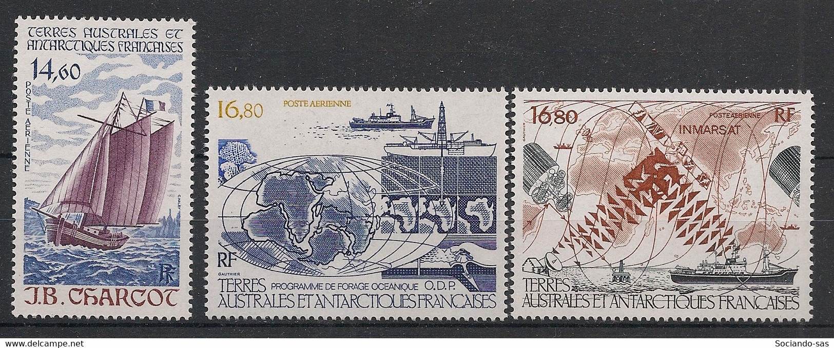 TAAF - Poste Aérienne PA - Année Complète 1987 - N°Yv. 97 à 99 - 3 Valeurs - Neuf Luxe ** / MNH / Postfrisch - Années Complètes