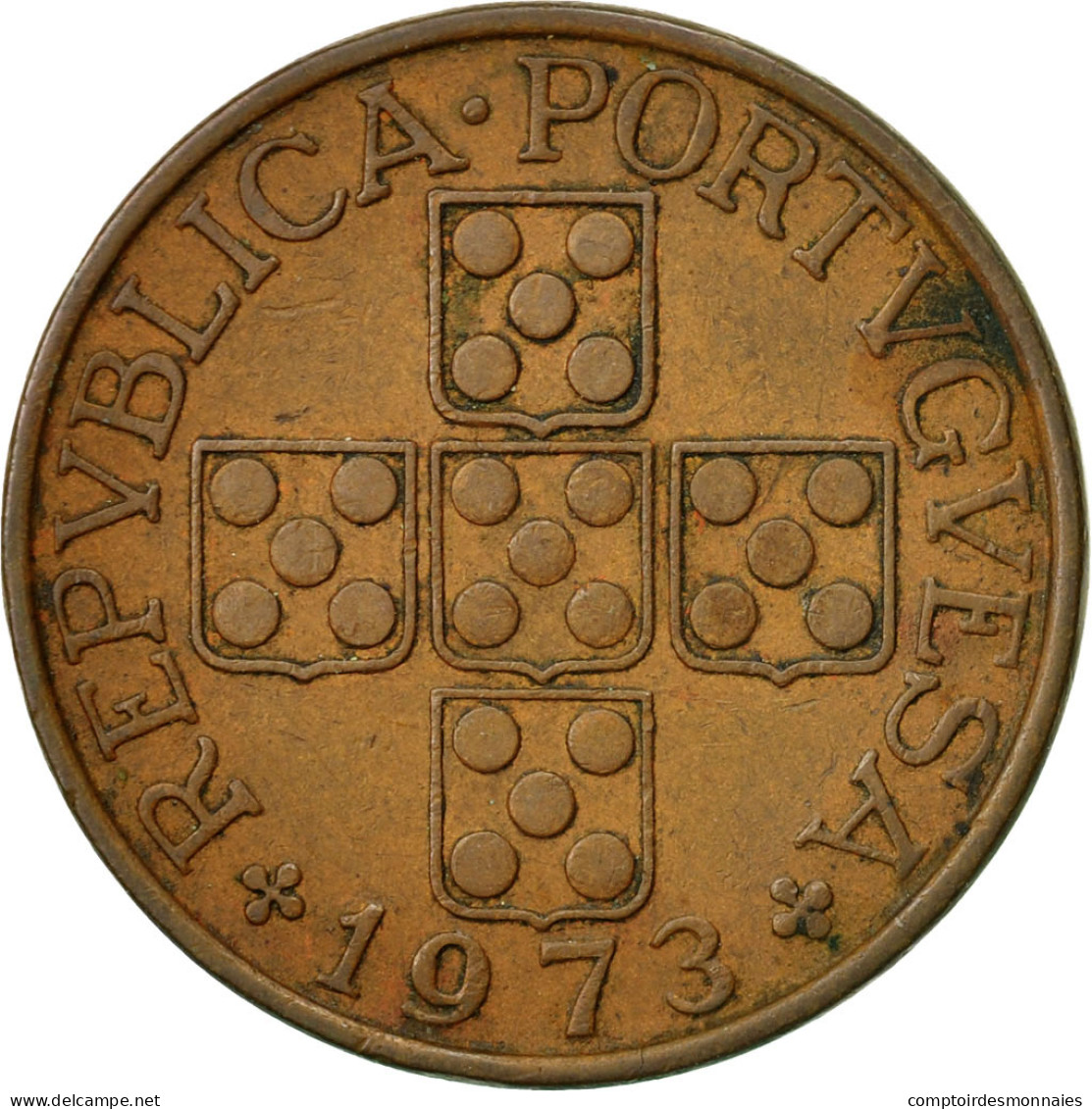 Monnaie, Portugal, Escudo, 1973, TTB, Bronze, KM:597 - Portugal