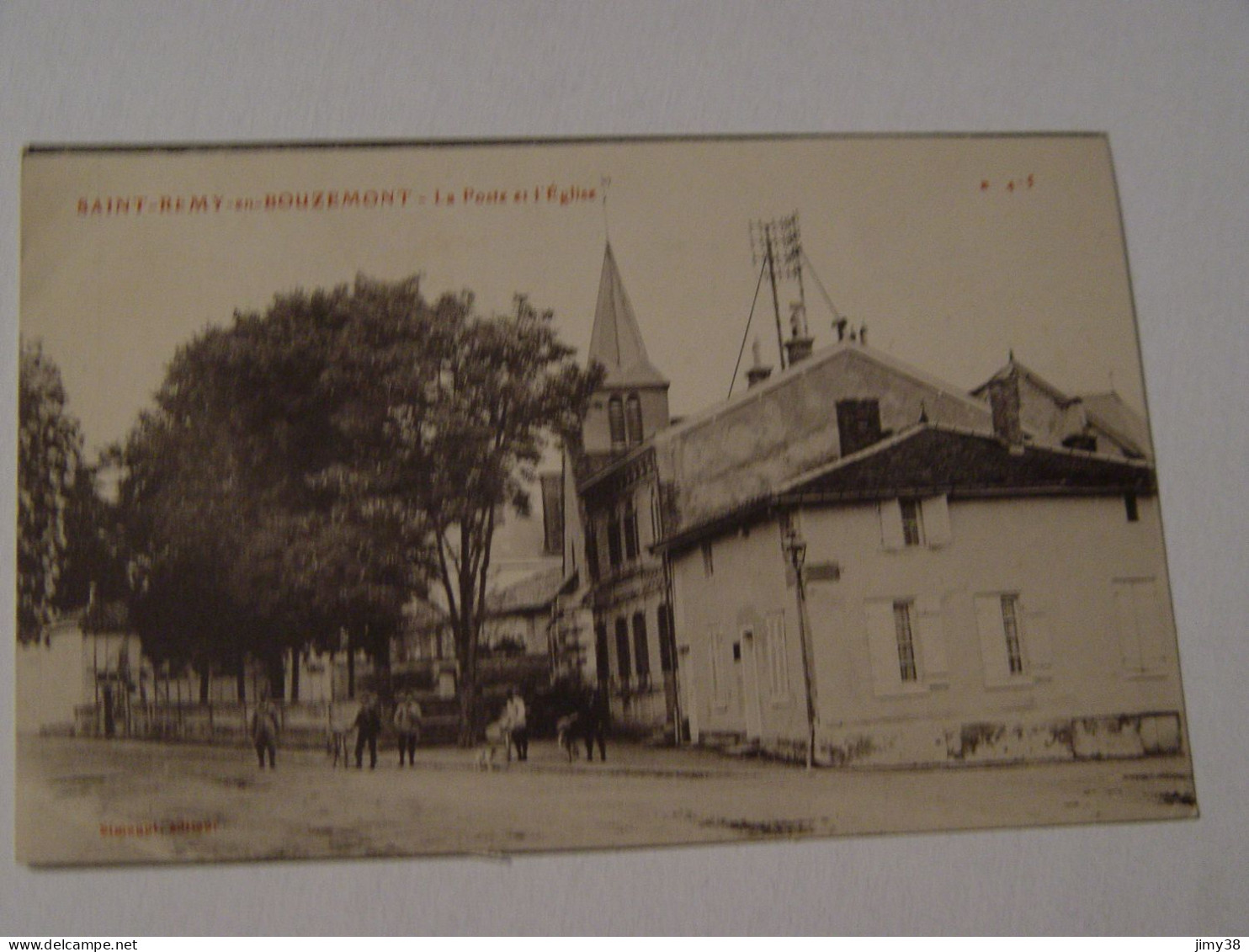 MARNE-SAINT REMY EN BOUZEMONT-LA POSTE ET L'EGLISE ANIMEE - Saint Remy En Bouzemont