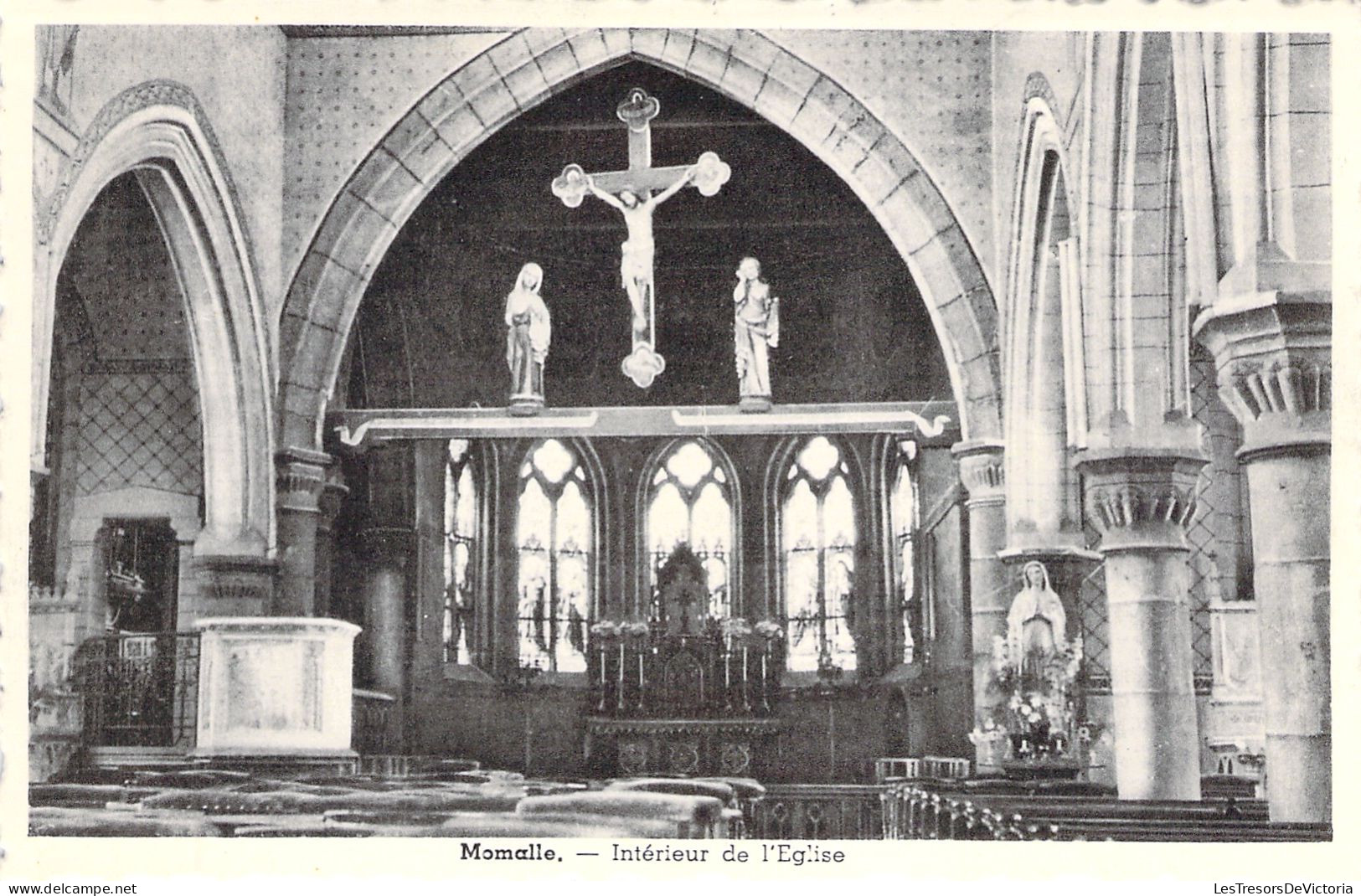 BELGIQUE - Momalle - Interieur De L'eglise - Carte Postale Ancienne - Sonstige & Ohne Zuordnung