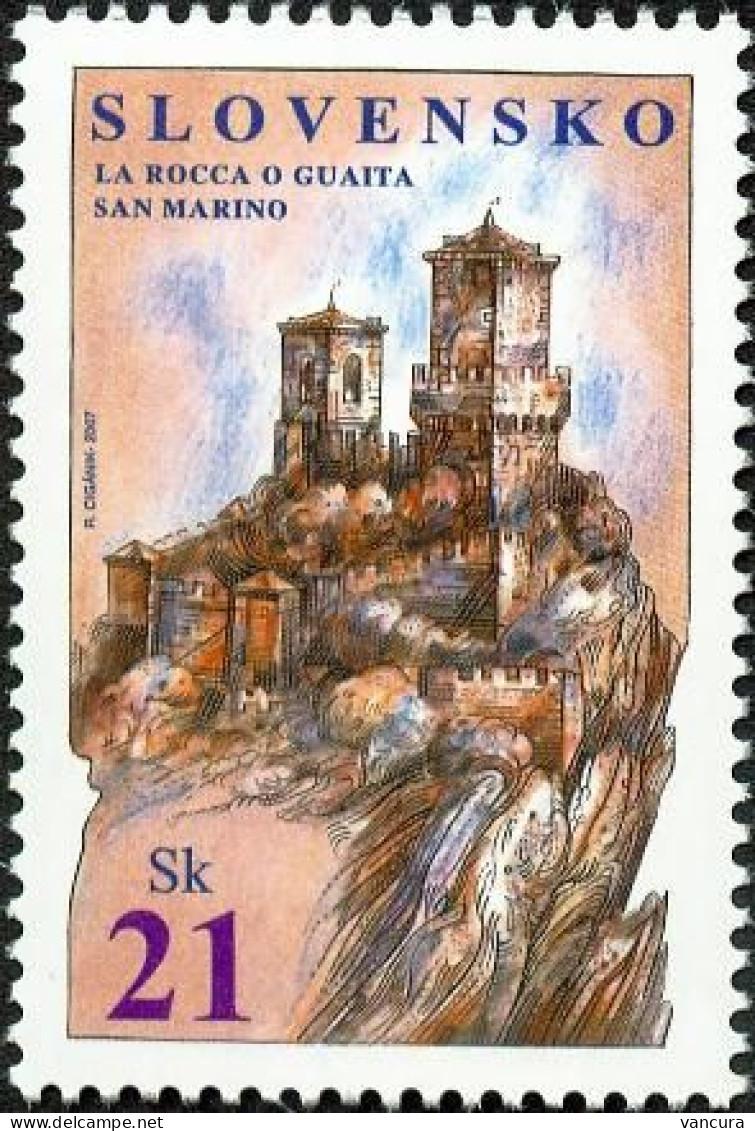 ** 403-4 Slovakia Joint Issue With San Marino 2008 - Emissions Communes