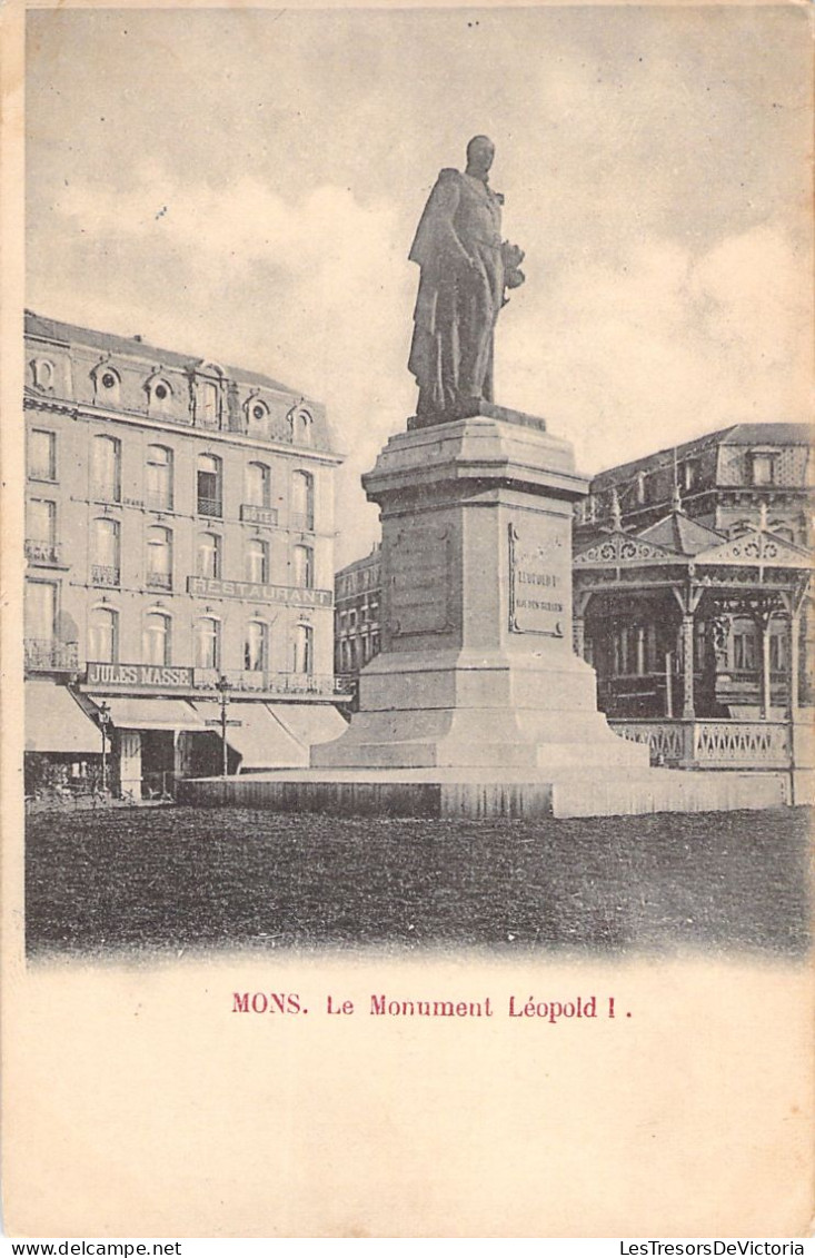 BELGIQUE - Mons - Le Monument Leopold 1  - Carte Postale Ancienne - Mons