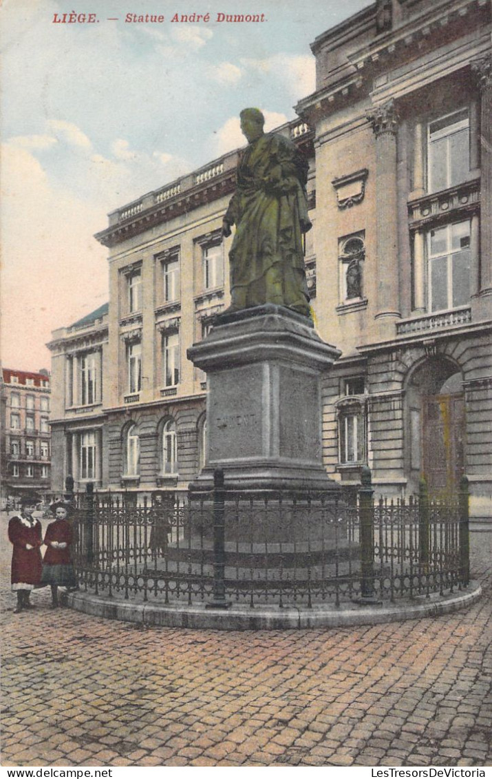 BELGIQUE - Liège - Statue André Dumont - Carte Postale Ancienne - Luik