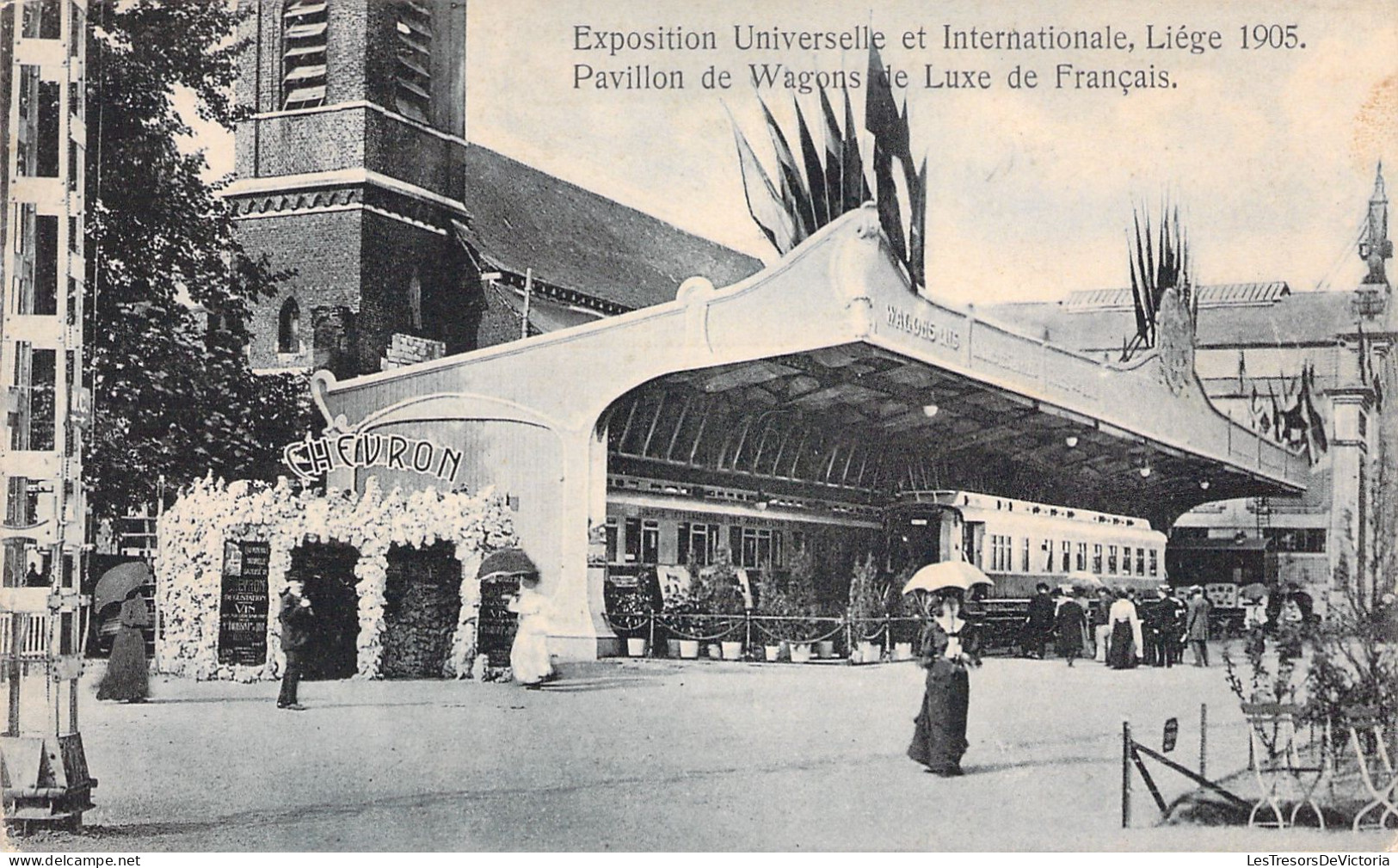 BELGIQUE - Liège - Exposition Universelle - Pavillon Wagons De Luxe De Français - Carte Postale Ancienne - Luik