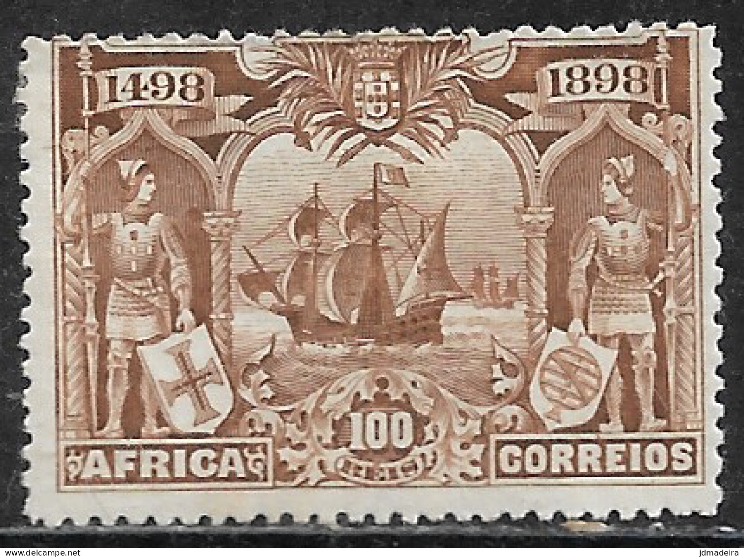 Portuguese Africa – 1898 Sea Way To India 100 Réis Mint Stamp - Afrique Portugaise