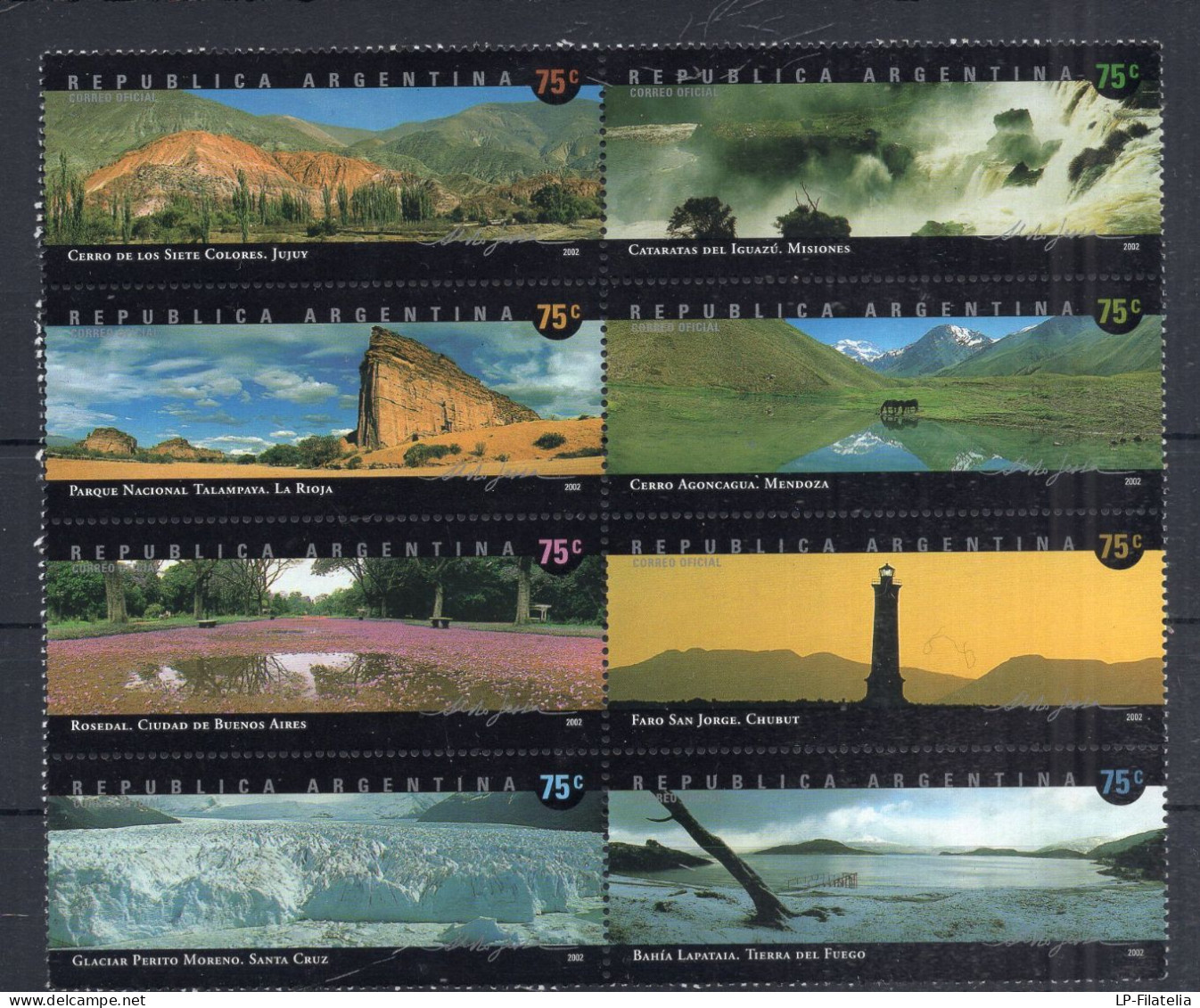 Argentina - 2002 - Souvenir Sheet - Paisajes De La Argentina I - Ungebraucht