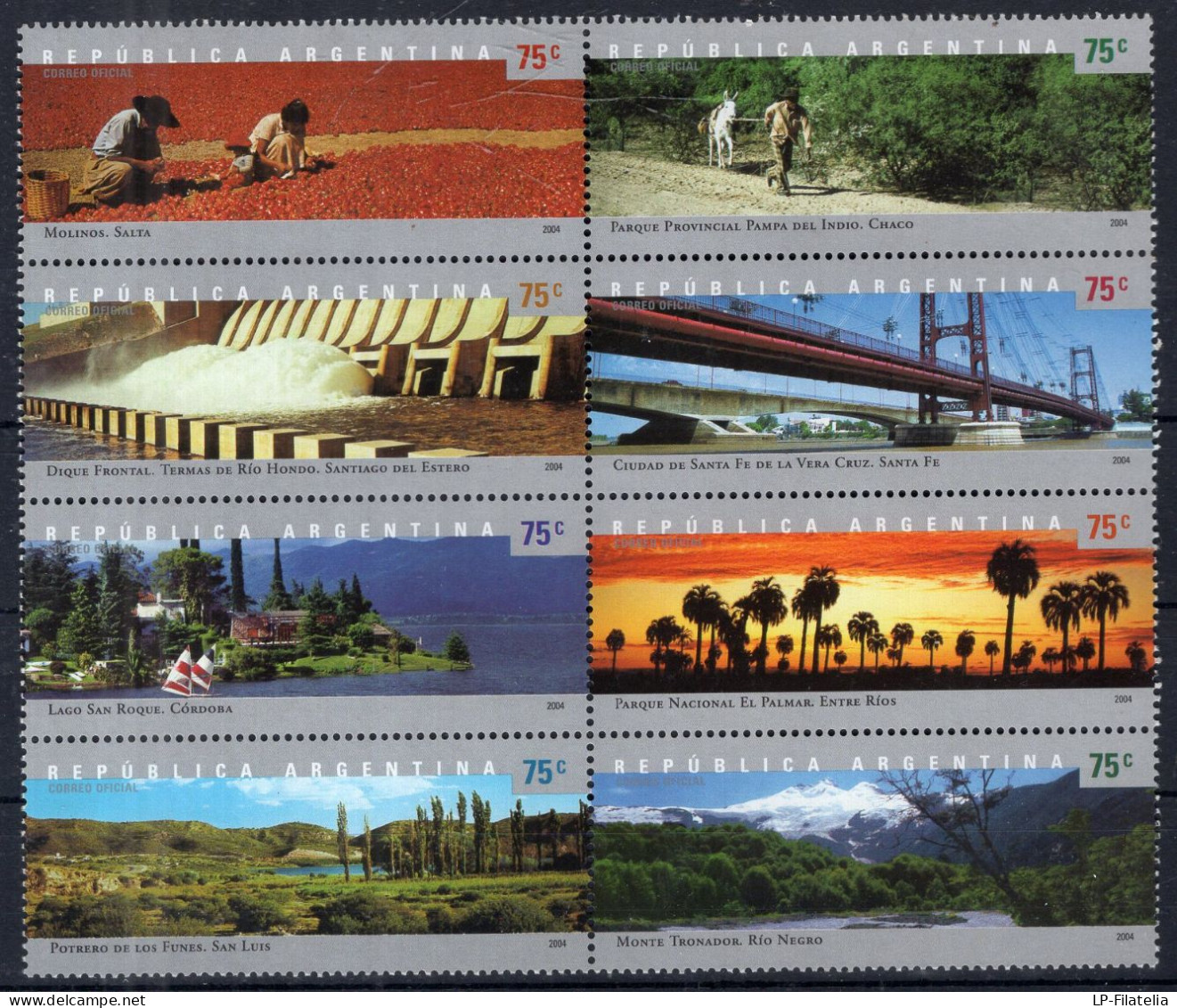 Argentina - 2004 - Souvenir Sheet - Paisajes De La Argentina III - Ungebraucht