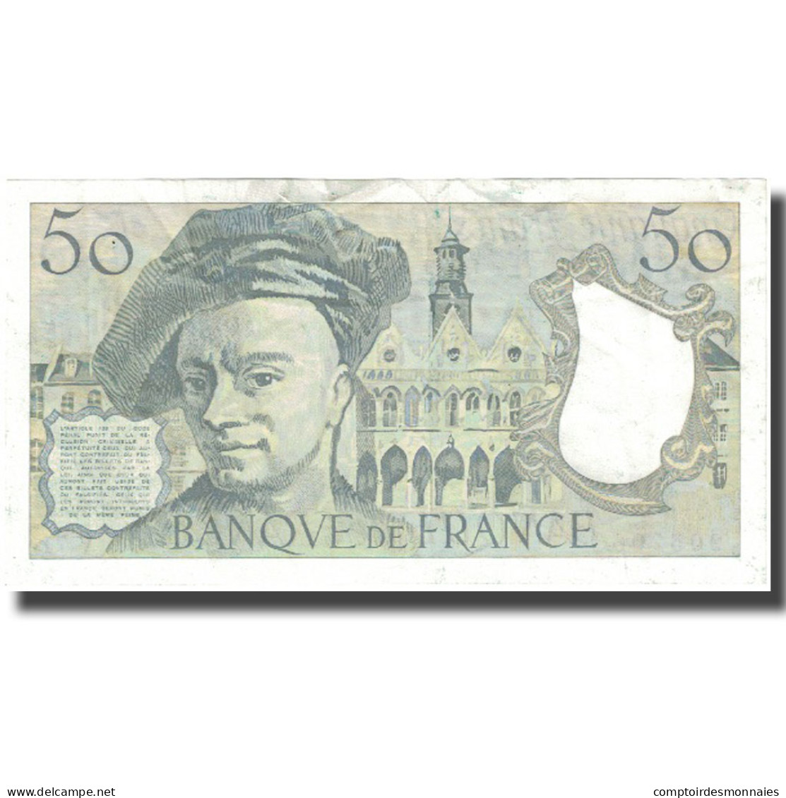 France, 50 Francs, Quentin De La Tour, 1992, TTB, Fayette:67.18, KM:152f - 50 F 1976-1992 ''Quentin De La Tour''