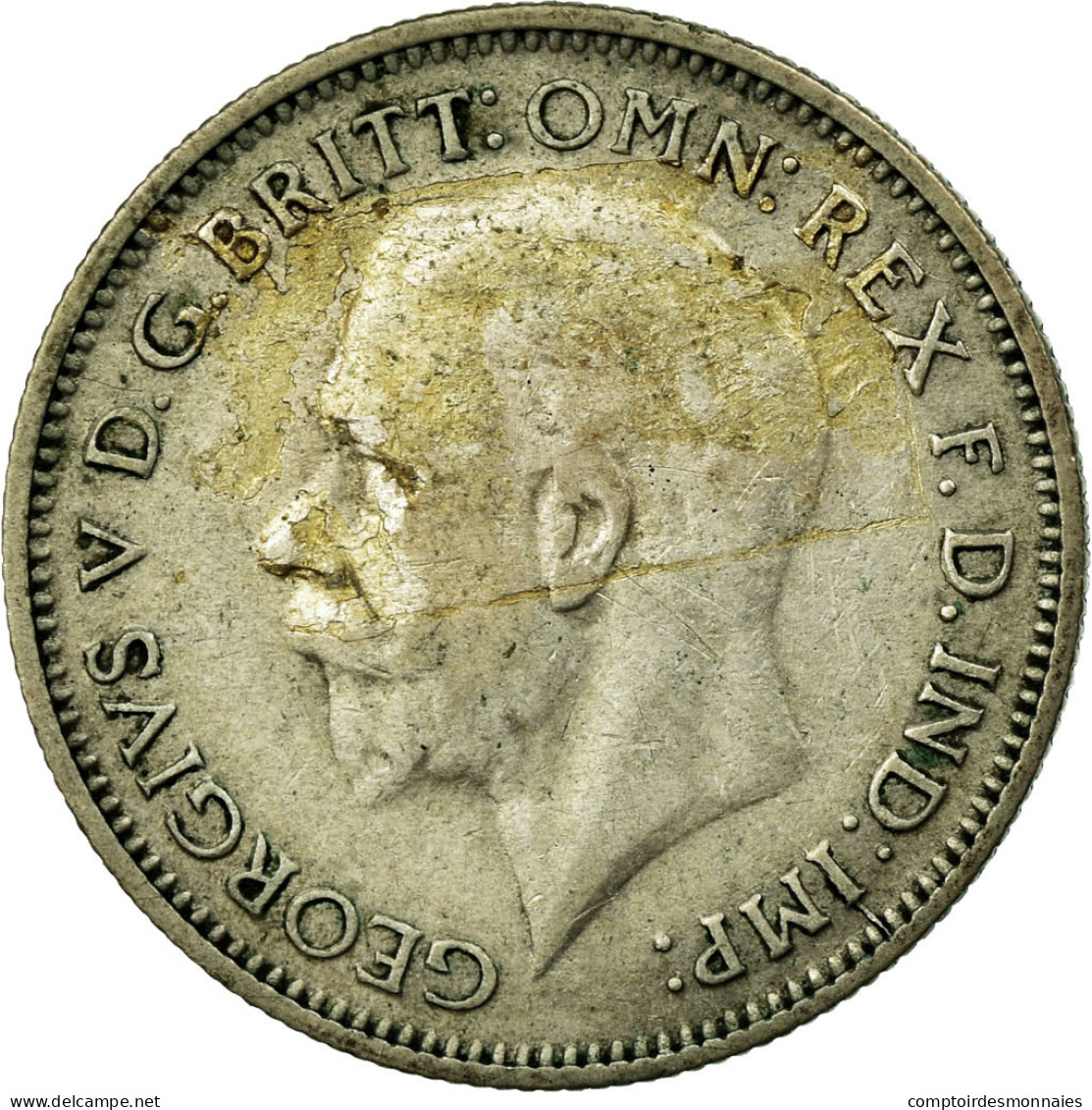 Monnaie, Grande-Bretagne, George V, 6 Pence, 1936, TTB, Argent, KM:832 - H. 6 Pence