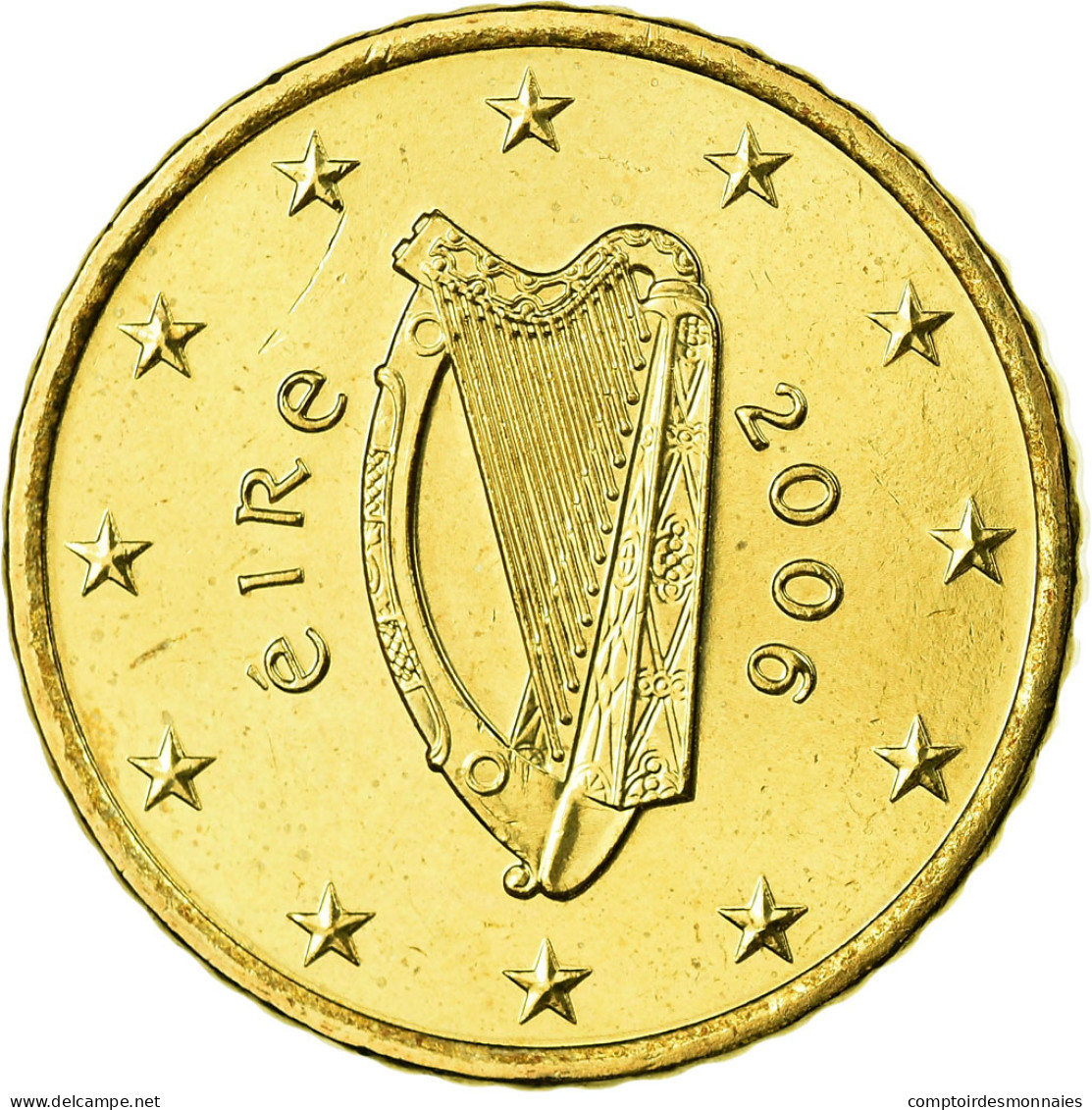 IRELAND REPUBLIC, 50 Euro Cent, 2006, FDC, Laiton, KM:37 - Ireland