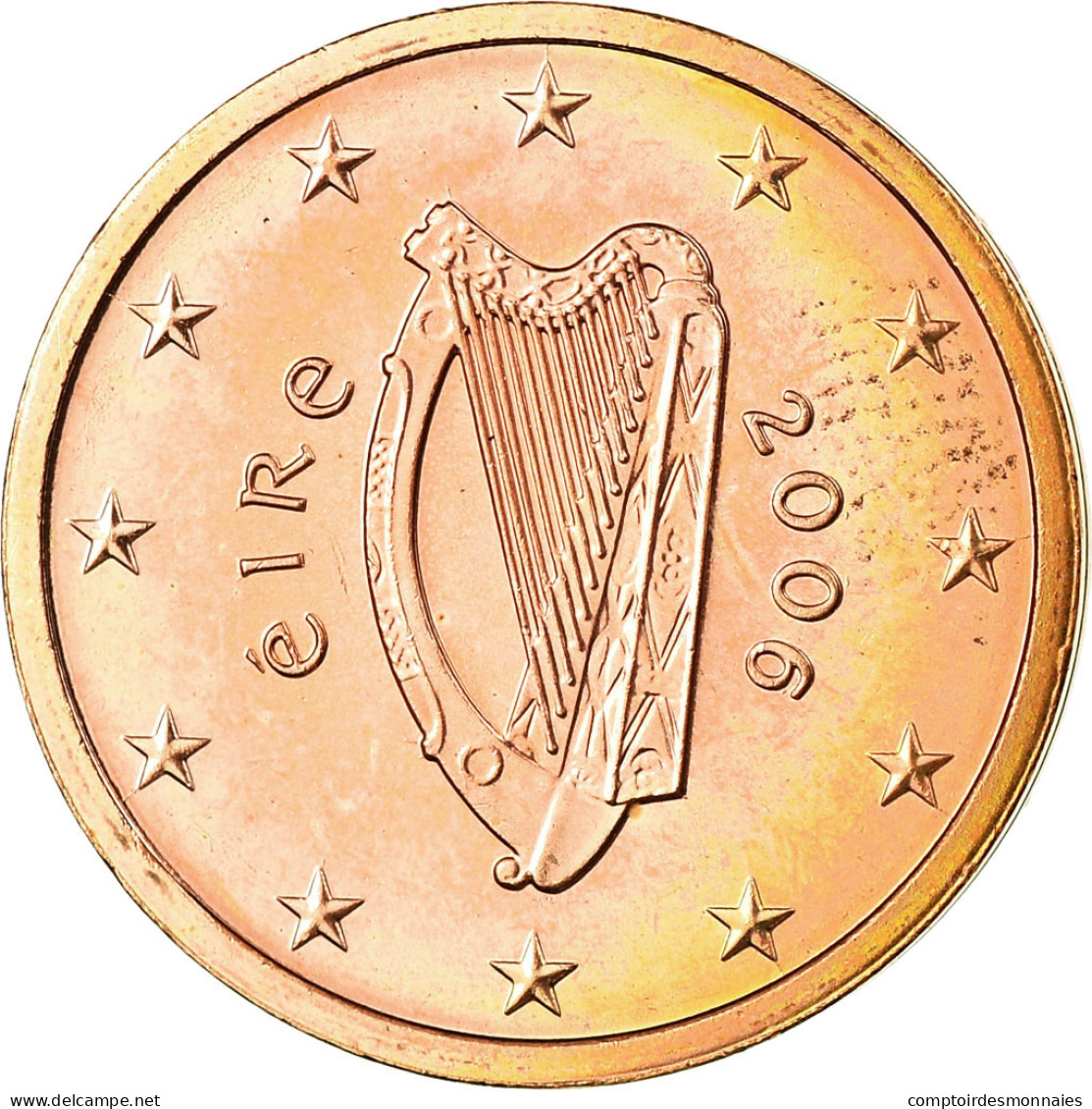 IRELAND REPUBLIC, 2 Euro Cent, 2006, SPL, Copper Plated Steel, KM:33 - Irland