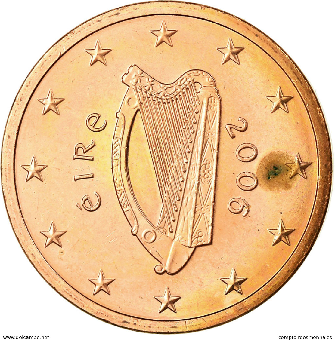 IRELAND REPUBLIC, 5 Euro Cent, 2006, SPL, Copper Plated Steel, KM:34 - Ireland