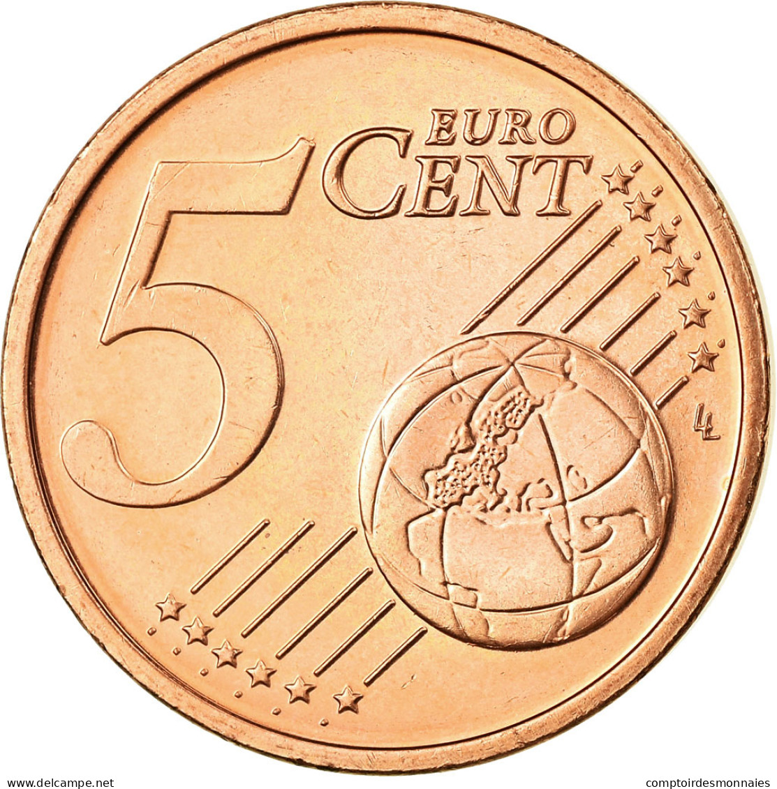 IRELAND REPUBLIC, 5 Euro Cent, 2006, SPL, Copper Plated Steel, KM:34 - Irlanda
