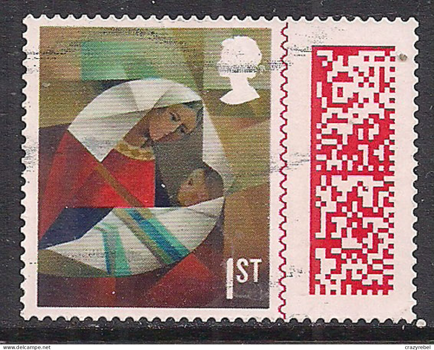 GB 2021 QE2 1st Christmas Used Self Adhesive Barcoded SG 4607 ( F936 ) - Oblitérés