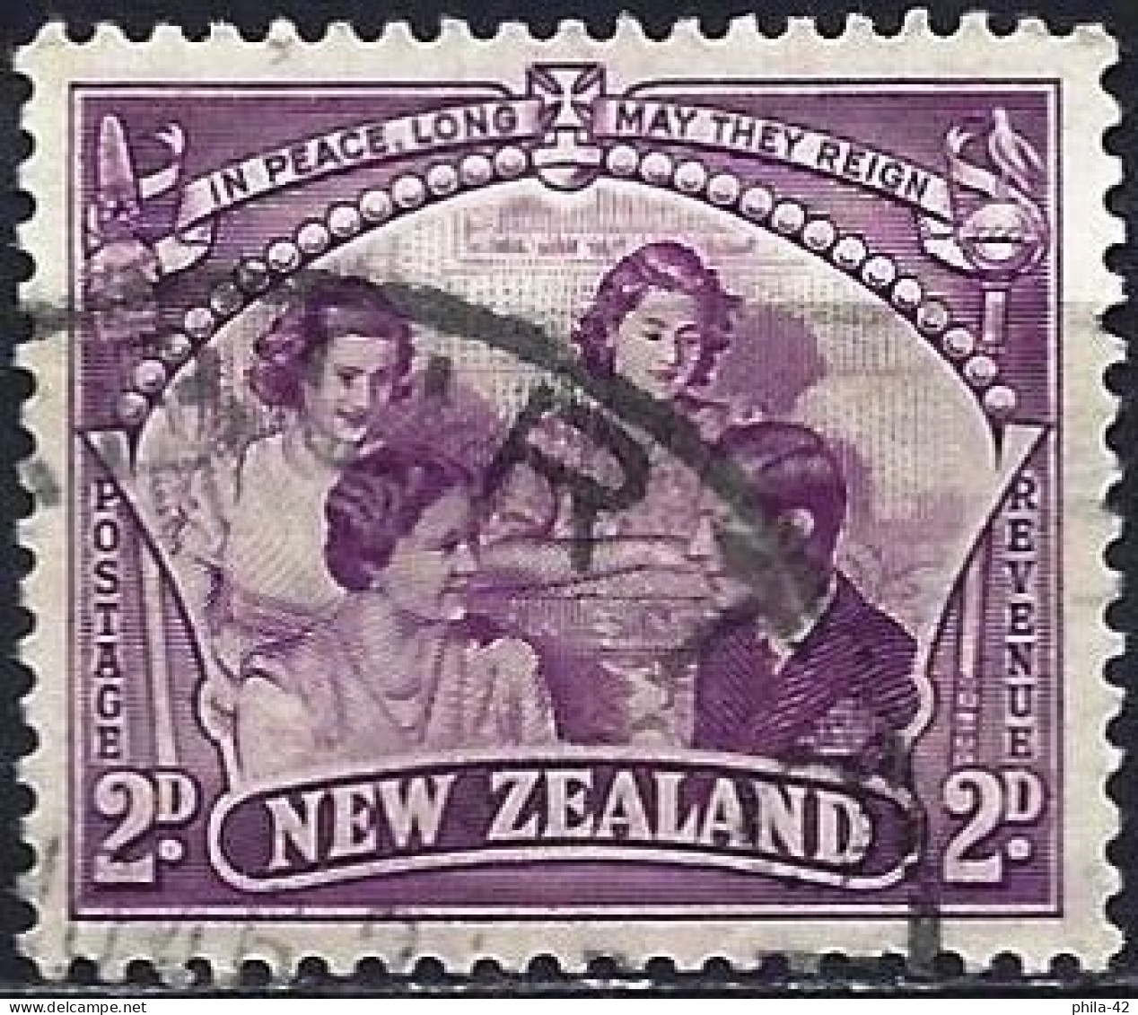 New-Zealand 1946 - Mi 285 - YT 275 ( The Royal Family ) - Oblitérés