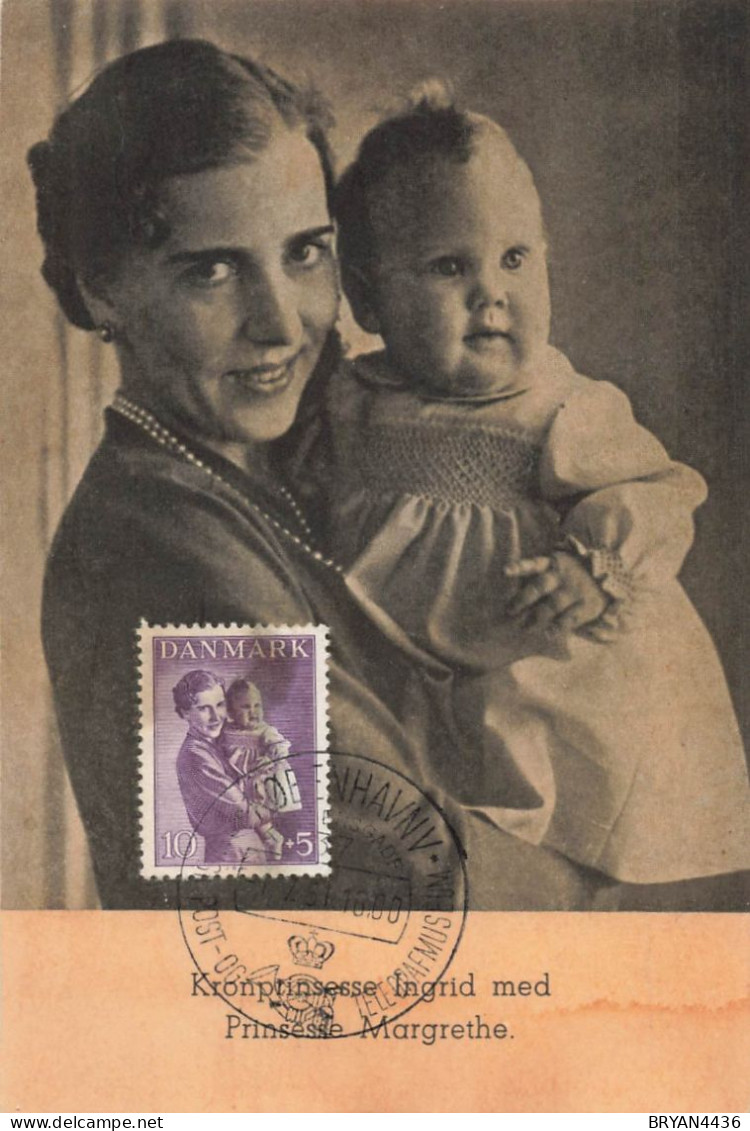 DANEMARK - PRINCESSE MARGRETHE - CARTE MAXIMUM - 1951 - Tarjetas – Máximo