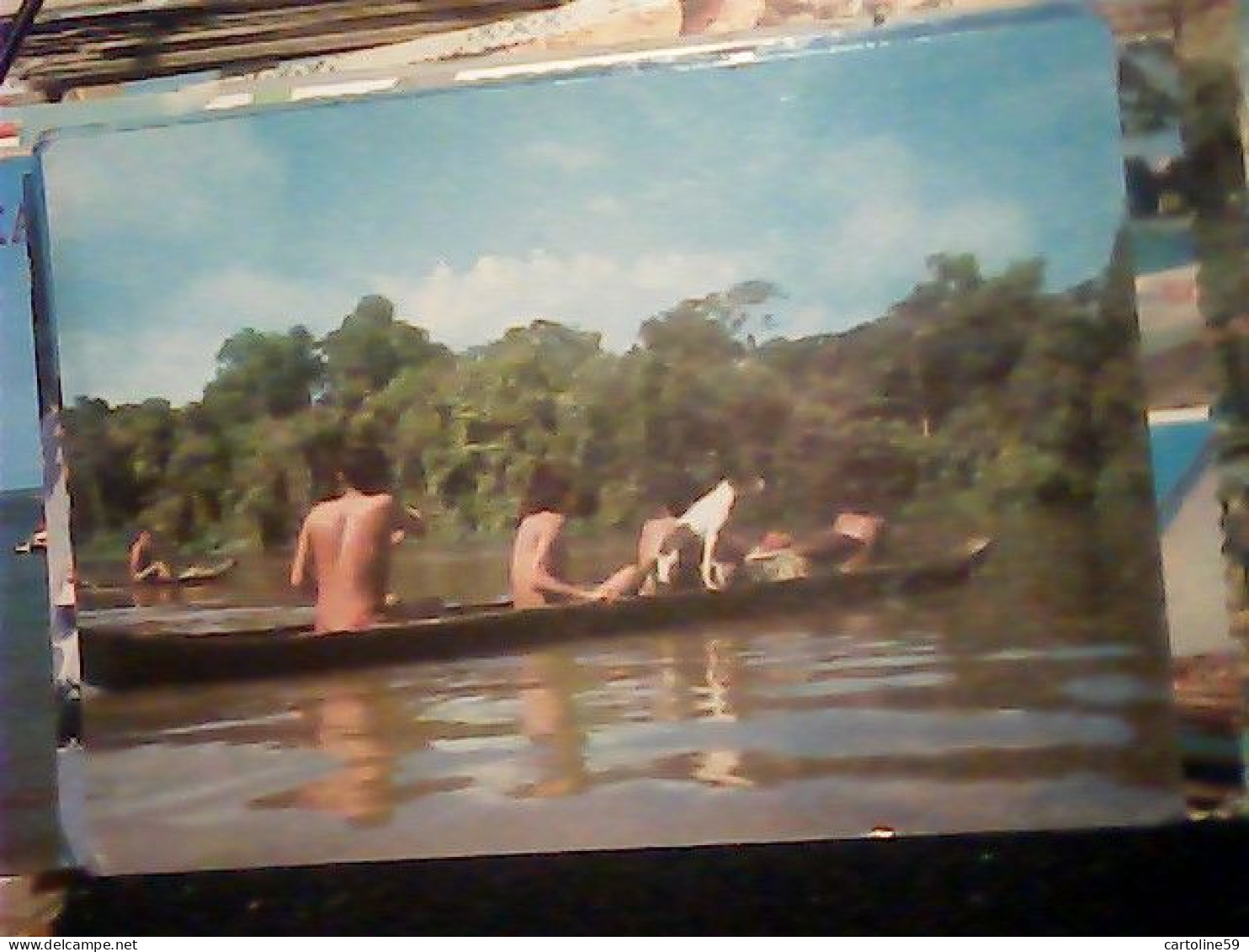 Venezuela Amazonie Indios Xama-Tari TERI PIROGA  ALTO ORINOCO  S1975 JQ4024 - Venezuela