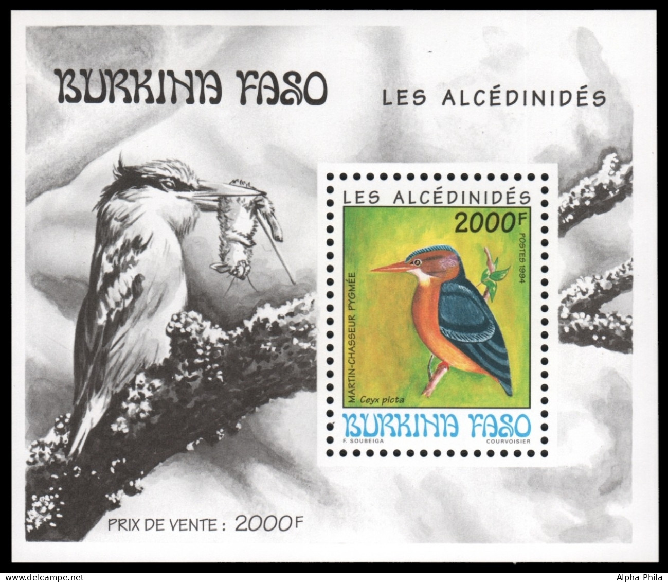 Burkina Faso 1994 - Mi-Nr. Block 140 ** - MNH - Vögel / Birds - Burkina Faso (1984-...)