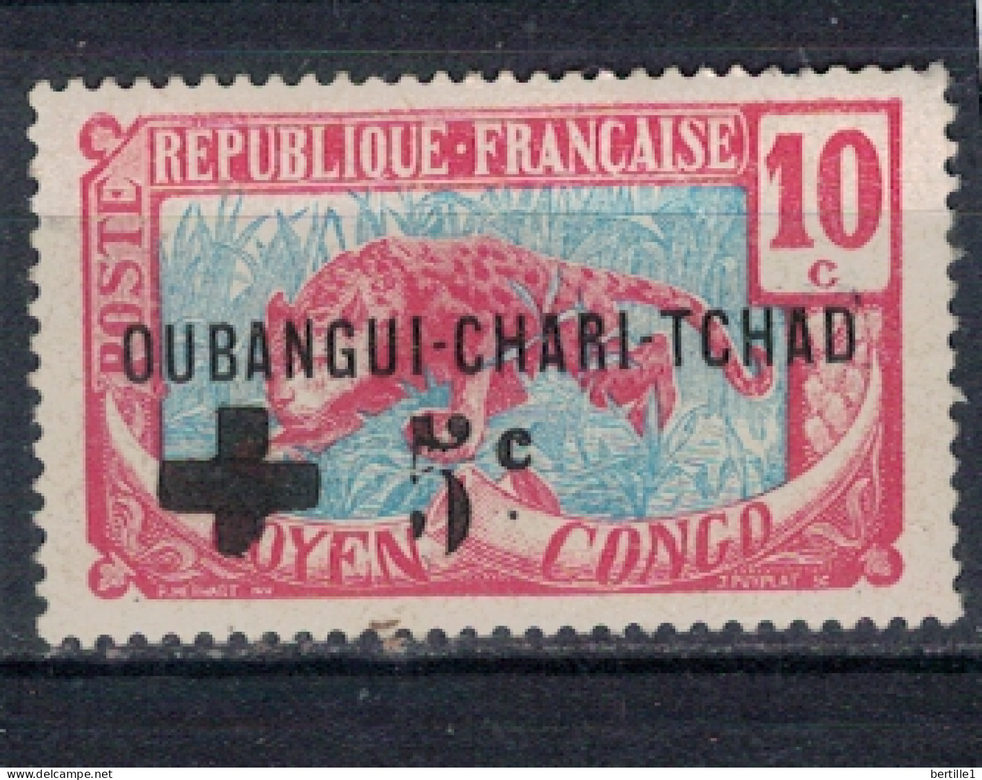 OUBANGUI        N° YVERT  18 ( 1 ) ( Croix évidée  NEUF Avec   CHARNIERES  (CH 01/ 57 ) - Unused Stamps
