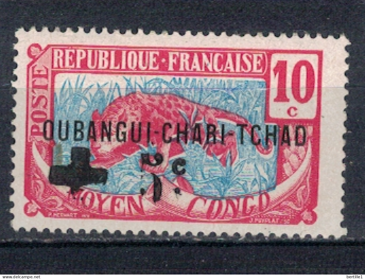 OUBANGUI        N° YVERT  18(1)   ( Croix Evidée ) NEUF SANS   CHARNIERES  (NSCH 01/ 44 ) - Ongebruikt