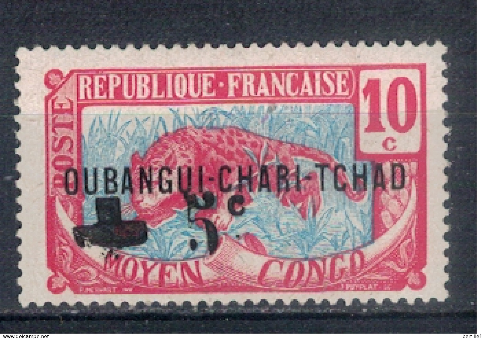 OUBANGUI        N° YVERT  18(2)   ( Croix Evidée ) NEUF SANS   CHARNIERES  (NSCH 01/ 44 ) - Unused Stamps