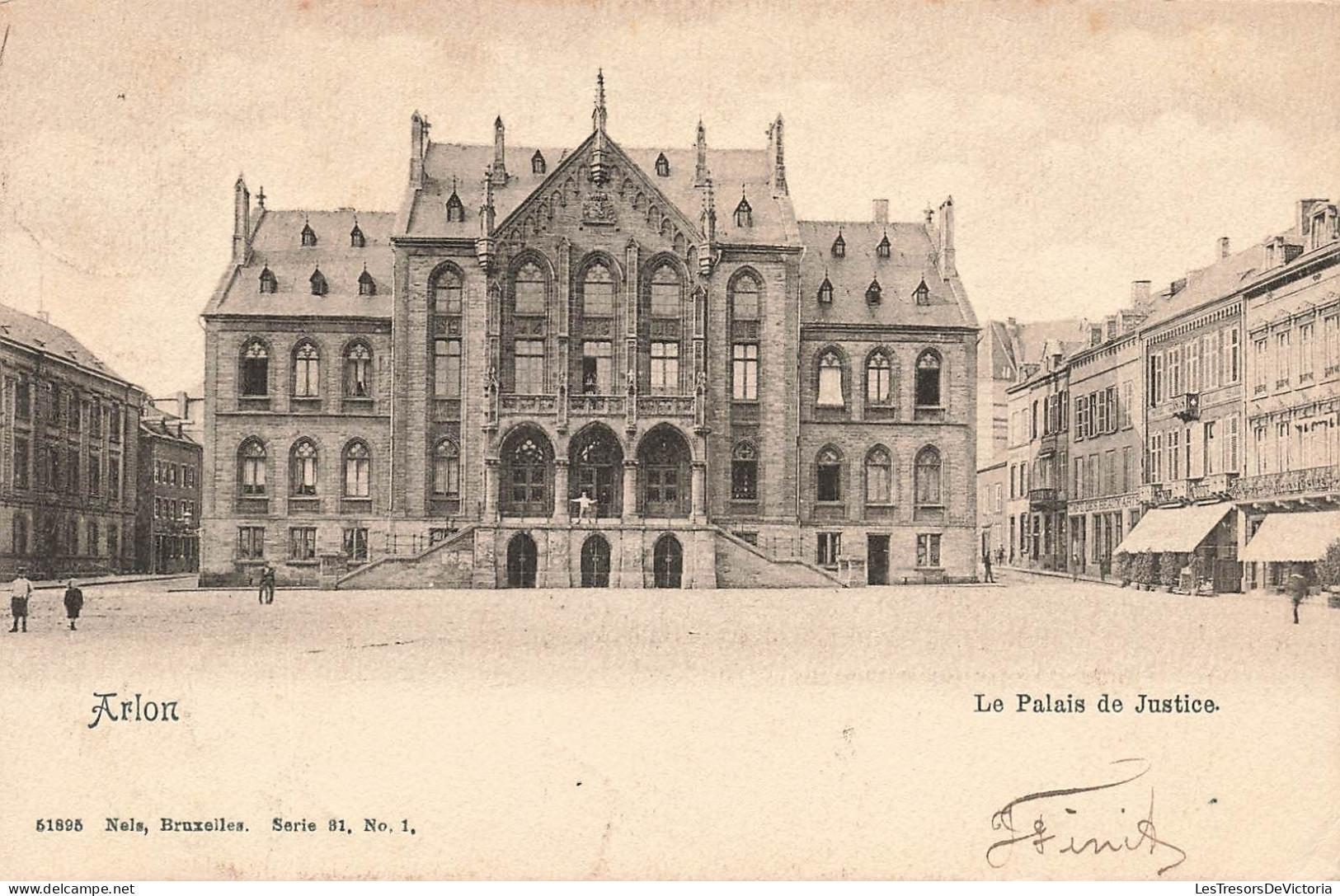 BELGIQUE - Arlon - Palais De Justice - Nels - Place  - Carte Postale Ancienne - Aarlen