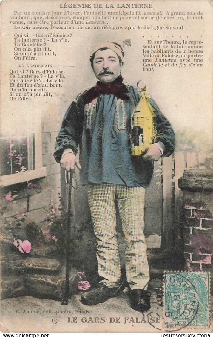 CONTES - FABLES - LÉGENDES - Légende De La Lanterne - Homme Avec Une Lanterne - Carte Postale Ancienne - Märchen, Sagen & Legenden