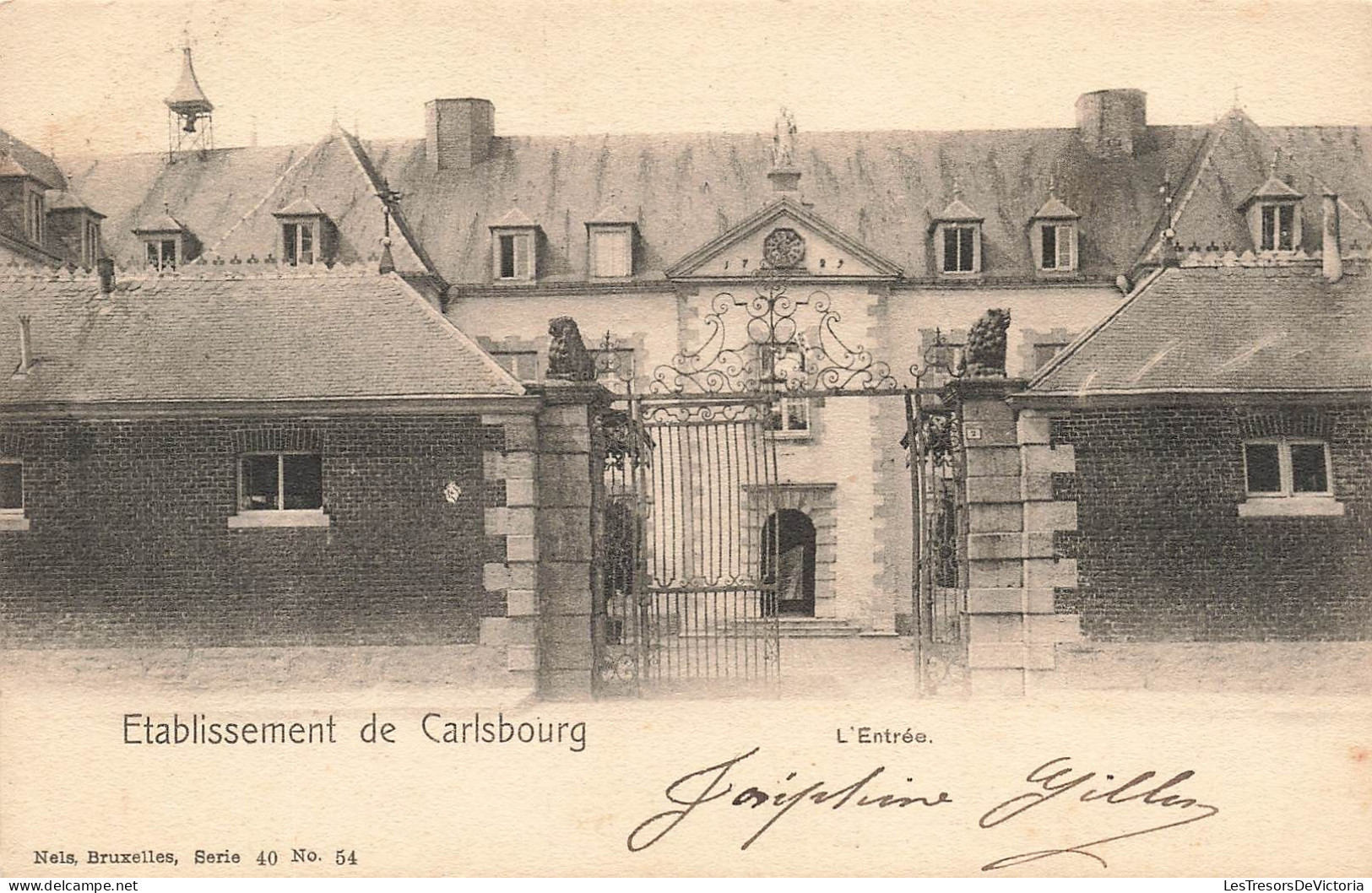 BELGIQUE - Paliseul -  Etablissement De Carlsbourg - L'Entrée - Nels - Portail En Fer Forgé - Carte Postale Ancienne - Paliseul