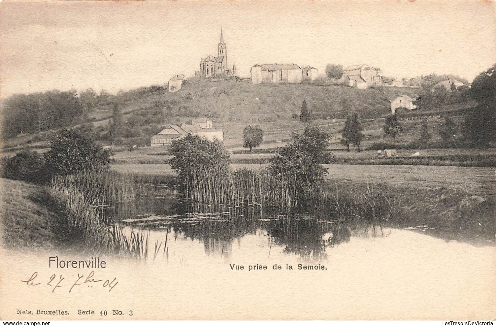 BELGIQUE - Florenville - Vue Prise De La Semois - Eglise - Nels  - Carte Postale Ancienne - Florenville