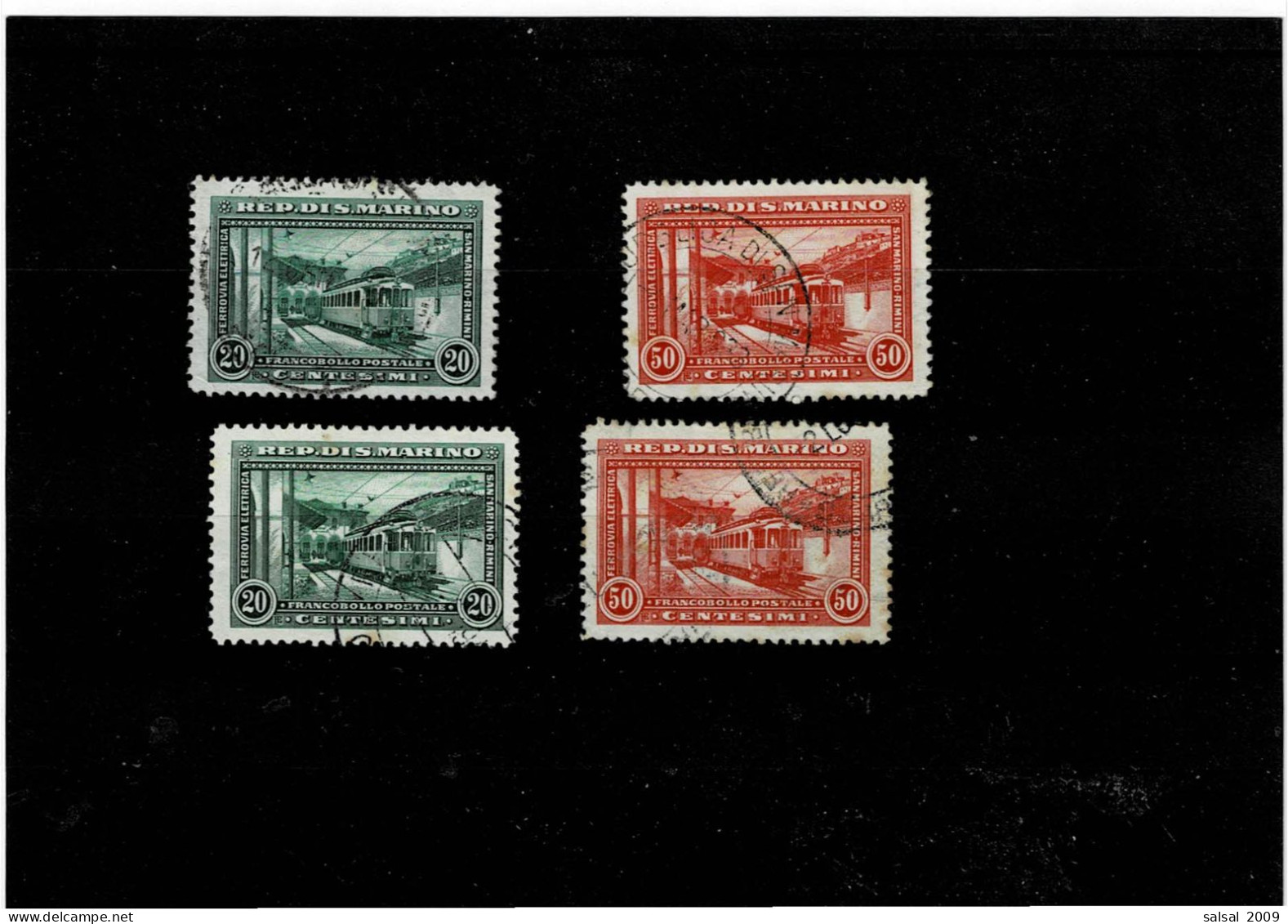 SAN MARINO ,4 Pezzi Usati (2 Per Tipo) ,qualita Splendida - Used Stamps