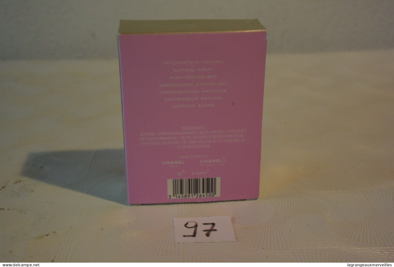C97 Bouteille De Parfum De Collection De Chanel Chance Flacon - Mignon Di Profumo (con Box)