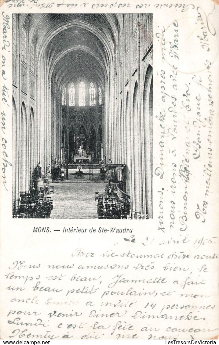 BELGIQUE - Mons - Intérieur De Sainte-Waudru - Carte Postale Ancienne - Mons