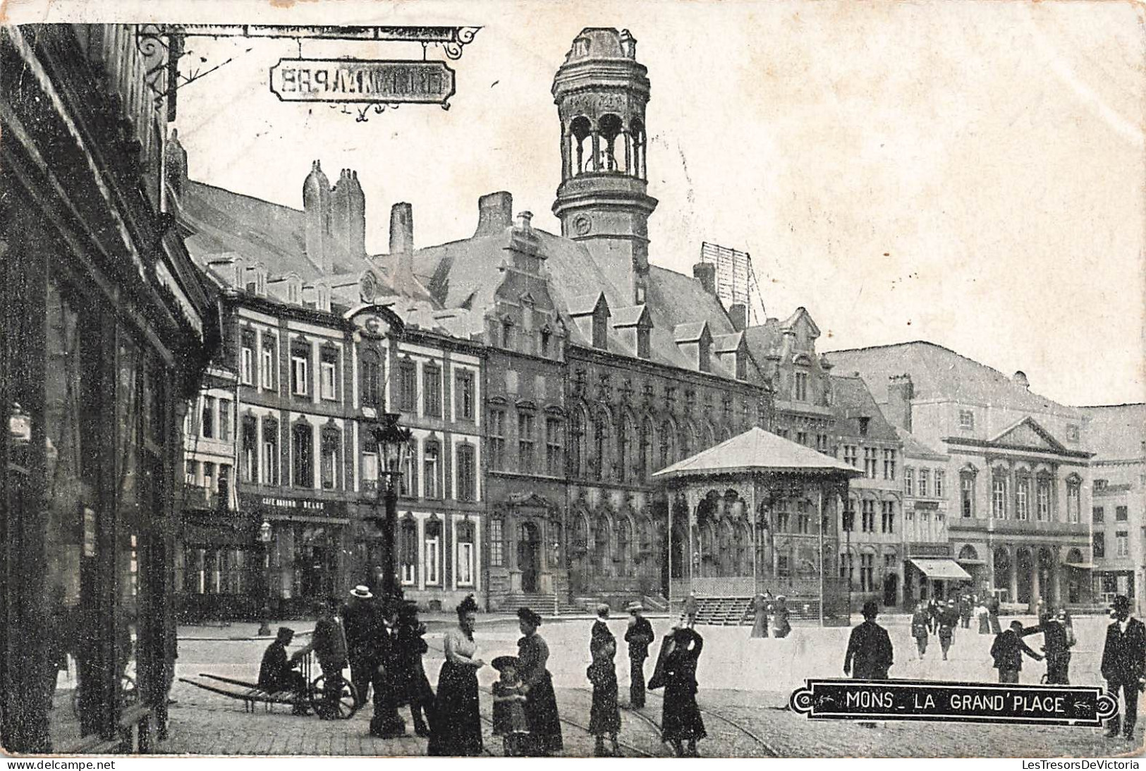 BELGIQUE - Mons - La Grand'place - Carte Postale Ancienne - Mons