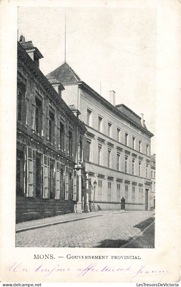 BELGIQUE - Mons - Gouvernement Provincial - Carte Postale Ancienne - Mons